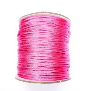 Satiininyöri 1 mm vaalea fuksia 1 m