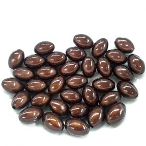 Akryylihelmi heijastava oliivihelmi 14x9,5 mm tummanruskea 5 kpl
