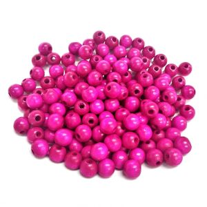 Puuhelmi Detoa pyöreä 6 mm magenta pyökkiä n. 150 kpl