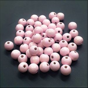 Puuhelmi Detoa pyöreä 8 mm kylmä vaaleanpunainen pyökkiä n. 100 kpl