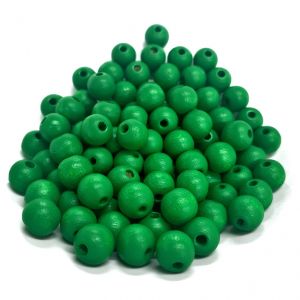 Puuhelmi Detoa pyöreä 8 mm vihreä pyökkiä n. 100 kpl