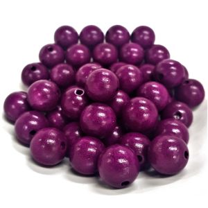 Puuhelmi Detoa pyöreä 12 mm kiiltävä ametisti pyökkiä n. 45 kpl