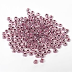 Siemenhelmi 8/0 Tsekki kirkas sisäväri vaalea viininpunainen 10 g