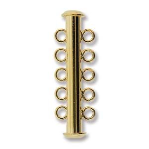 Putkilukko magneettinen viisirivinen 32 mm kullanvärinen