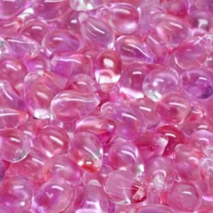 Pisarahelmi 9x6 mm hohto värikäsitelty vaalea pinkki 10 kpl