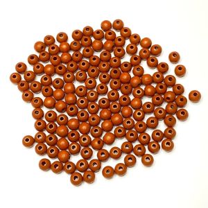 Puuhelmi Detoa pyöreä 6 mm punaruskea pyökkiä n. 150 kpl