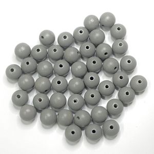Puuhelmi Detoa pyöreä 12 mm tuhkanharmaa pyökkiä n. 45 kpl