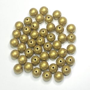 Puuhelmi Detoa pyöreä 12 mm kulta pyökkiä n. 45 kpl