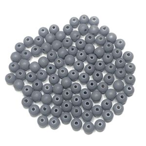 Puuhelmi Detoa pyöreä 8 mm harmaa pyökkiä n. 100 kpl