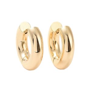 Korvakorurengas 20x5 mm terästä 18 k kullattu 1 pr