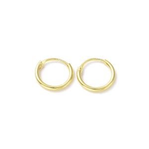 Korvakorurengas 10x2 mm 18k kullattua 925 sterlinghopeaa 1 pr