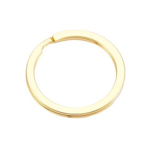 Avainrengas litteä profiili 32 mm kiiltävä kullattu 1 kpl