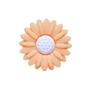 Silikonihelmi pieni persikanvärinen gerbera 20mm
