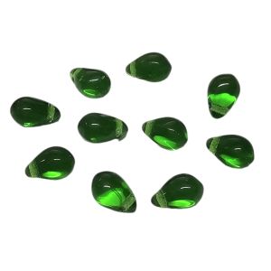 Pisarahelmi 9x6 mm kirkas smaragdinvihreä 10 kpl