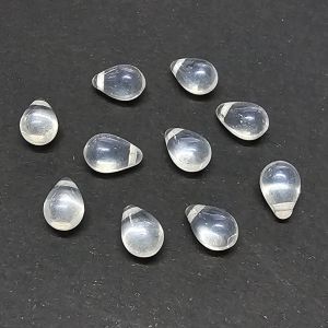 Pisarahelmi 9x6 mm kirkas lysteri läpikuultava 10 kpl