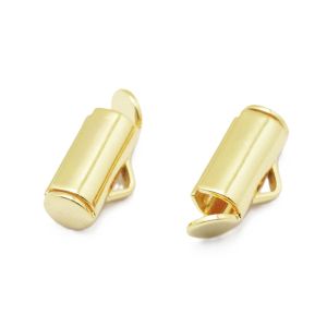 Nauhanpääte siemenhelmikoruille 11,5x4 mm 18k kullattu 2 kpl