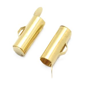 Nauhanpääte siemenhelmikoruille 14x4 mm kiiltävä messinki 2 kpl