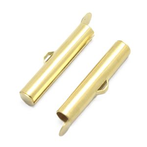 Nauhanpääte siemenhelmikoruille 26x4 mm kiiltävä messinki 2 kpl