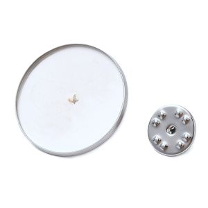Pinssi rintakorulle 20 mm reunallinen kuppipohja teräs 1 kpl