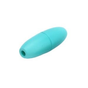 Turvalukko muovia kapea suippo tumma turkoosi 20x11 mm