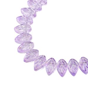 Lehti "pyökki" 7x11 mm kirkas vaalea violetti (V) 10 kpl