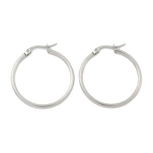 Korvakorurengas n. 30x2 mm saranakiinnityksellä terästä teräksenvärinen 1 pr