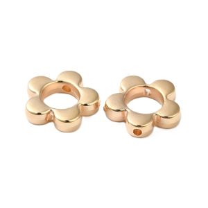 Synteettinen helmikehikko kullanvärinen iso daisy kehys 14x15x3,5 mm 10 kpl