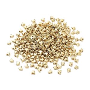 Synteettinen helmi sileä miniperhonen kullanvärinen 5x6 mm n. 25 kpl