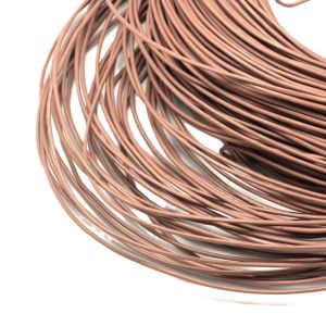 Nahkanyöri 2 mm tumma kinuski n. 1 m