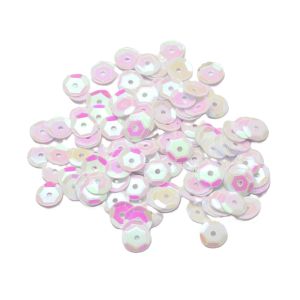 Paljetti kuppi 5 mm opaali AB valkoinen 5g