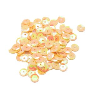 Paljetti kuppi 5 mm opaali AB mangonkeltainen 5g