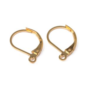 Saranalukko korvakorukoukku kullattu 5 pr