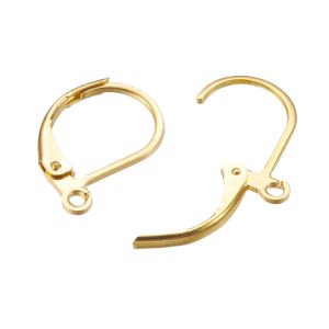 Saranalukko korvakorukoukku 304 teräs teräksenvärinen 2 pr