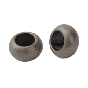 Metallihelmi antiikkimessinginvärinen sileä rondelli 5,5x10 mm 10 kpl