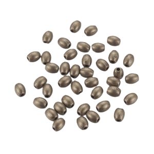 Metallihelmi antiikkimessinginvärinen pieni jyvä 5x4 mm 20 kpl