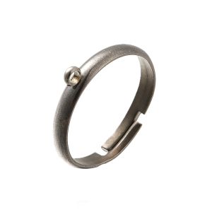 Sormuspohja 316 teräs teräksenvärinen säädettävä yhdellä silmukalla