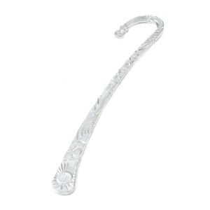 Kirjanmerkki hopeoitu "aurinko ja tähdet" 12,5 cm