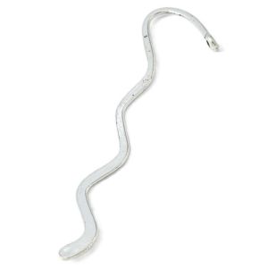 Kirjanmerkki pieni aalto antiikkihopeoitu 8,4 cm