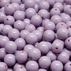 Pyöreä lasihelmi Tsekki opaakki pintaväri laventeli 6 mm 30 kpl