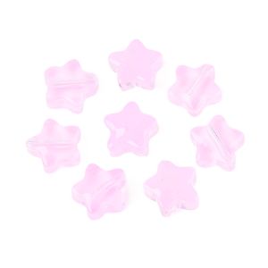 Tähti 8 mm opaali vaaleanpunainen 10 kpl