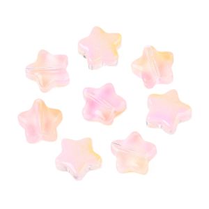 Tähti 8 mm persikka / vaaleanpunainen 10 kpl