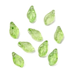 Lehti "laakeripuu" 6,5x12 mm kirkas vaalea peridootti 10 kpl