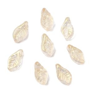 Lehti "laakeripuu" 6,5x12 mm kirkas kullanhohde 10 kpl