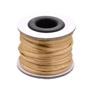 Satiininyöri 2 mm vaalea karamelli n. 10 m