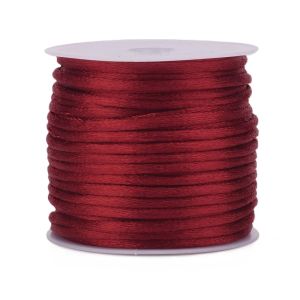 Satiininyöri 2 mm viininpunainen n. 10 m