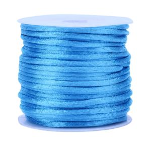 Satiininyöri 2 mm tumma taivaansininen n. 10 m