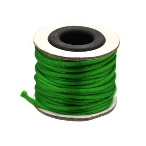 Satiininyöri 2 mm tumma ruohonvihreä n. 10 m