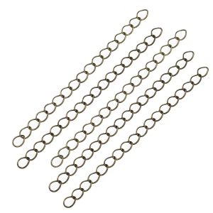 Säätöketju isolla silmukalla n. 4-6 cm antiikkimessingin värinen 5 kpl