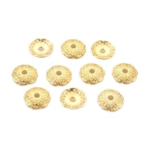 Kalotti iso ornamenttikuvioitu kullattu 10 kpl