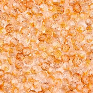 Särmikäs lasihelmi pyöreä 4-4,5 mm värikäsitelty satsuma n. 30 kpl